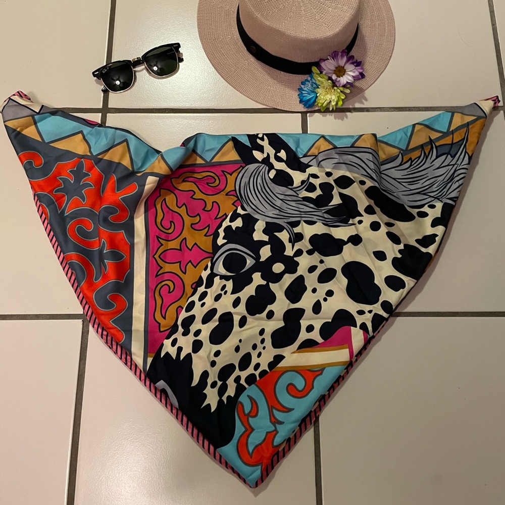 SHEIN. Bandana. Leopard. Multicolored. One size.